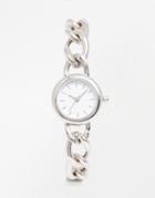 Asos Chain Link Bracelet Watch' - Silver