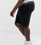 Only & Sons Jersey Shorts In Black - Black