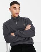 Farah Jim 1/4 Zip Sweatshirt In Gray