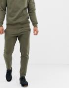 Another Influence Quilted Panel Slim Fit Joggers - Green