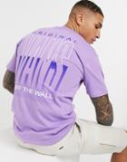 Vans Off The Wall Classic Graphic T-shirt In Purple