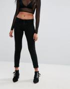 Only Cropped Anemone Soft Skinny Jeans - Black