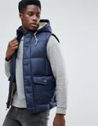 Abercrombie & Fitch Puffer Tank In Navy - Navy