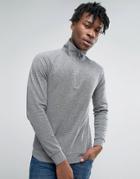 Farah Sweatshirt With 1/4 Zip In Regular Fit Gray - Gray