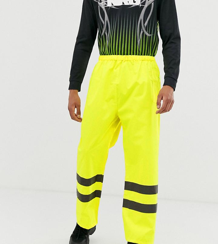 Reclaimed Vintage High-vis Pants In Yellow