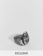 Reclaimed Vintage Buddah Ring - Silver
