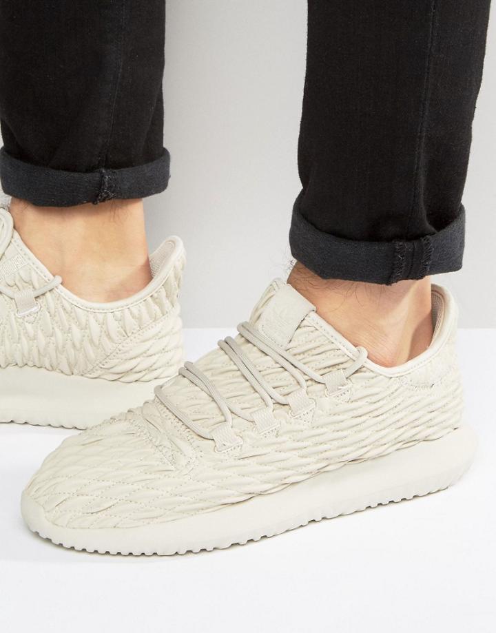 Adidas Originals Tubular Shadow Sneakers In Beige Bb8820 - Brown