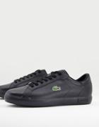 Lacoste Powercourt Croc Sneakers In Black