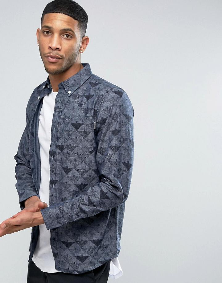 Carhartt Wip Long Sleeve Crandall Shirt - Blue