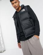 The North Face 1996 Retro Nutpse Hooded Vest In Black