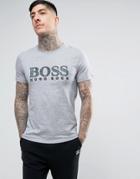Boss Orange By Hugo Boss Turbulence 2 Large Logo T-shirt Gray - Gray