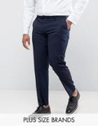 Harry Brown Plus Plain Suit Pants - Blue
