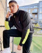 Element Ftn Team Track 1/4 Zip Fleece In Black