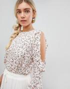 Lunik Paisley Print Blouse - Beige