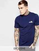 Ellesse T-shirt With Small Chest Logo - Navy