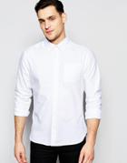 Bellfield Oxford Shirt With Button Down Collar - White