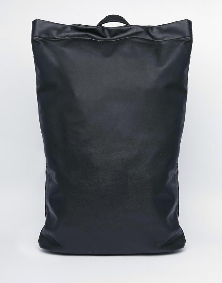Asos Longline Backpack In Black - Black