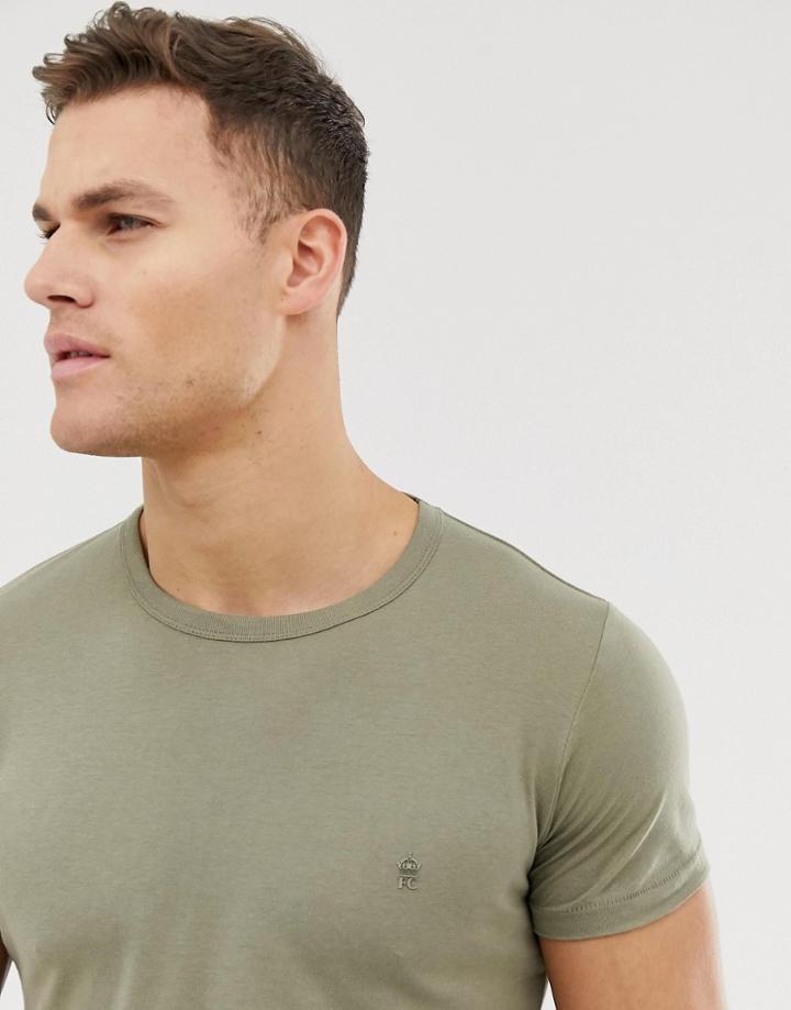 French Connection Basic Crew Neck T-shirt-green