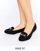 New Look Wide Fit Loafer - Black
