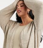Only Curve Longline Cardigan In Beige-neutral