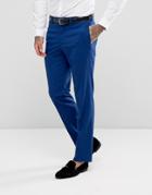 Asos Slim Suit Pants In Royal Blue - Blue