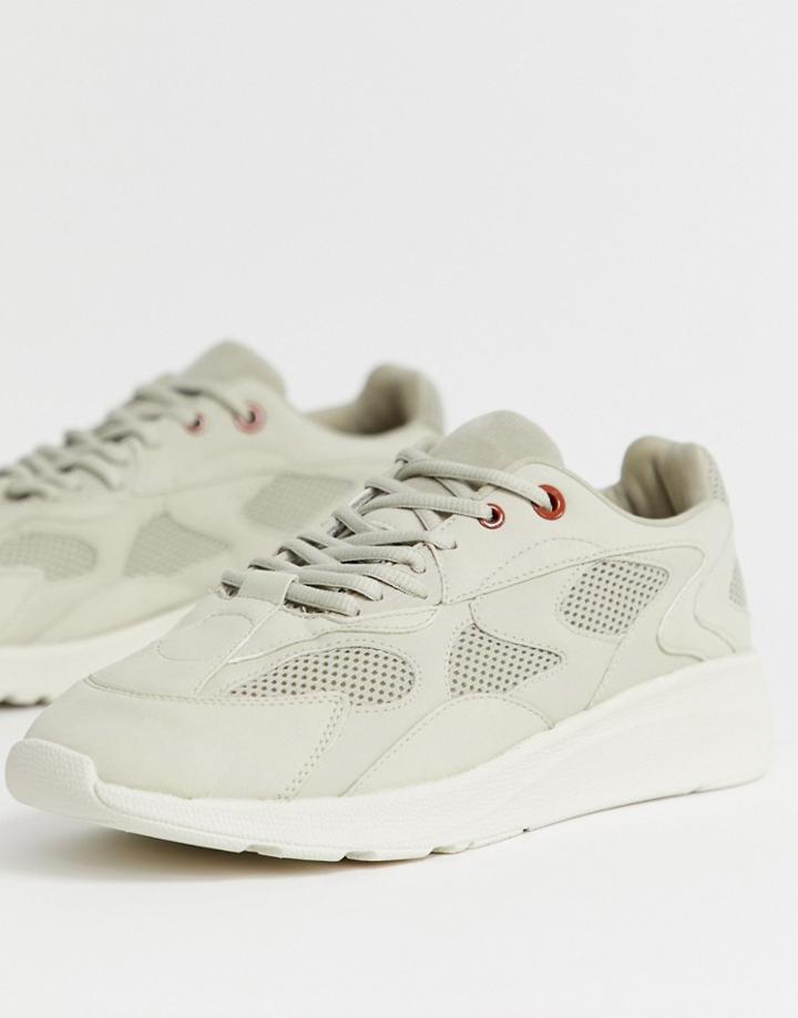 Pull & Bear Join Life Sneakers In Beige - Beige