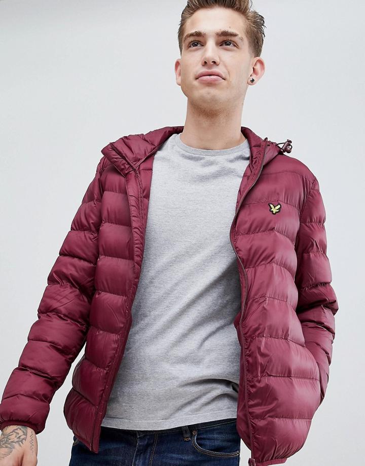 Lyle & Scott Lightweight Puffer Jacket - Red