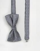 Selected Homme Bow Tie - Gray