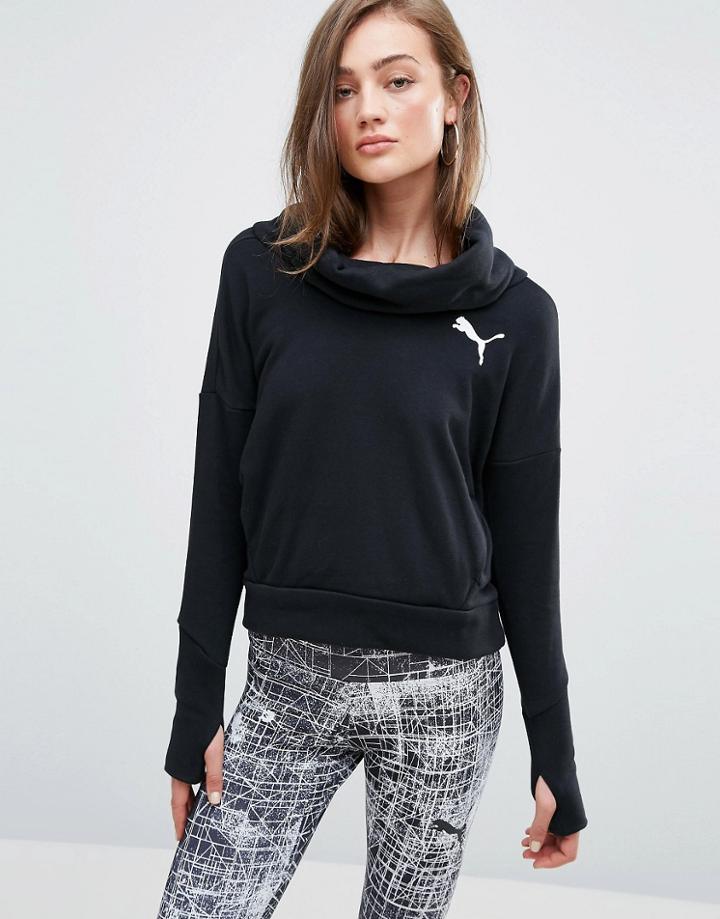 Puma Roll Neck Sweat - Black