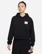 Nike Jordan Plus Essentials Fleece Hoodie In Black