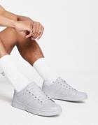 Truffle Collection Lace Up Sneakers In Gray Drench