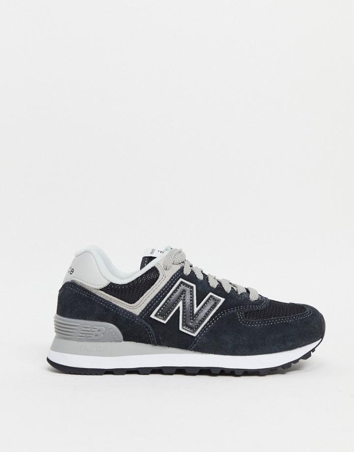 New Balance 574 Sneakers In Black And Gray