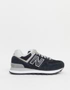 New Balance 574 Sneakers In Black And Gray