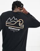 Billabong Peak Wave Long Sleeve T-shirt In Black