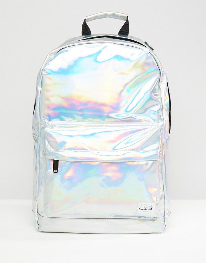 Spiral Silver Rave Backpack - Silver