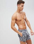 Boss Needlefish Swim Shorts - Gray