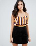 Influence Stripe Crop Top - Multi