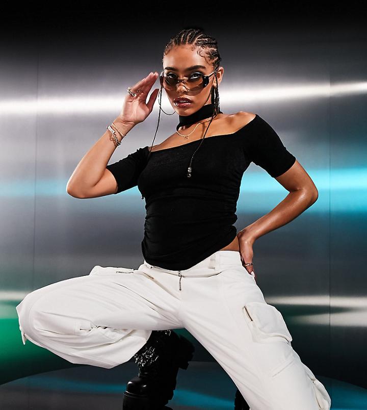 Asyou Choker Detail Top In Black