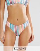 Free Society Stripe Bikini Bottom - Multi