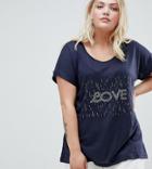 Koko Embellished T-shirt - Navy