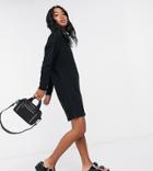 Noisy May Petite Knitted Dress In Black