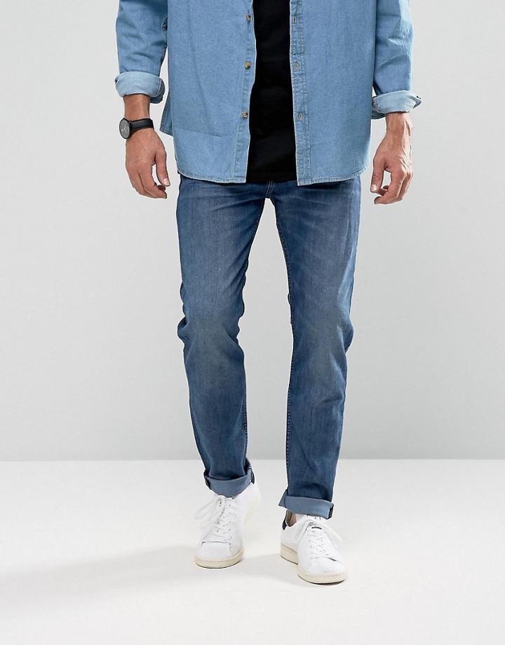 Lee Arvin Taper Fit Jean Dark Wash - Blue