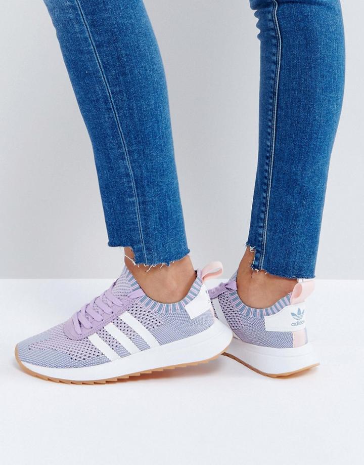 Adidas Originals Flb Primeknit Sneaker In Lilac - Purple