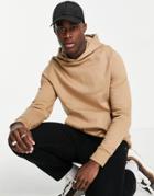 Asos Design Heavyweight Sweatshirt In Brown