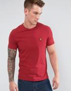 Lyle & Scott Garment Dye T-shirt Red - Red