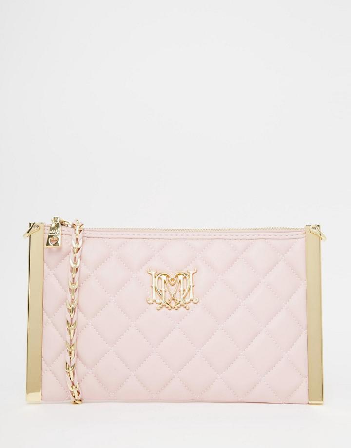 Love Moschino Quilted Cross Body Bag - Pink