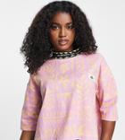 Quiksilver 90's Floral Cropped T-shirt In Pink Exclusive At Asos