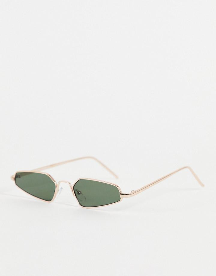 Aj Morgan Slim Line Sunglasses-gold