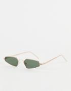 Aj Morgan Slim Line Sunglasses-gold
