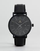 Asos Watch In Matte Black With Date Window - Black